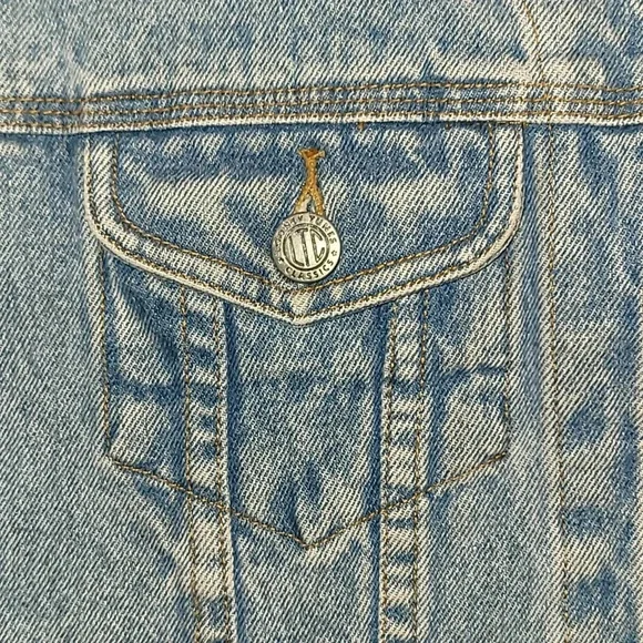 Looney Tunes Warner Bros embroidered denim vest biker kids LOT F - Picture 5 of 11